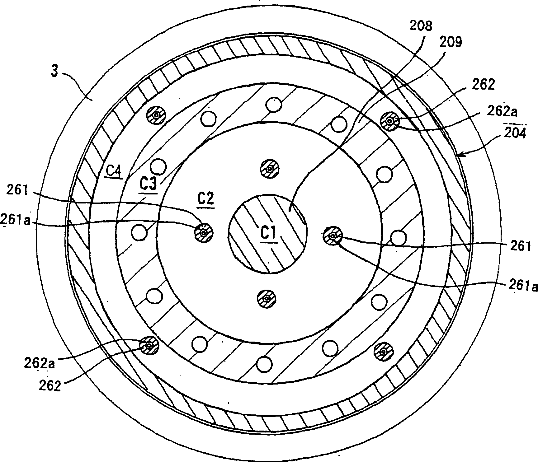Substrate holding device and polishing device