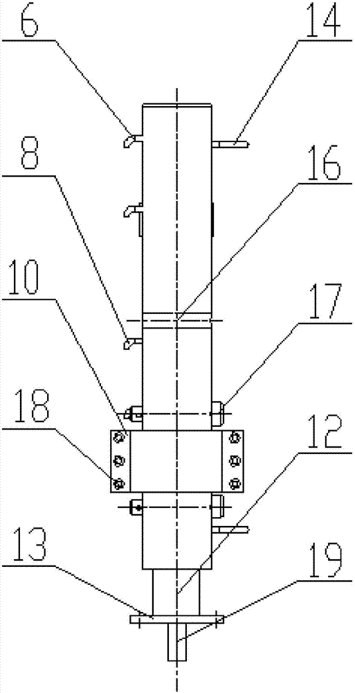 A reaction frame for steel wire rope prestressed anchor cable tensioning