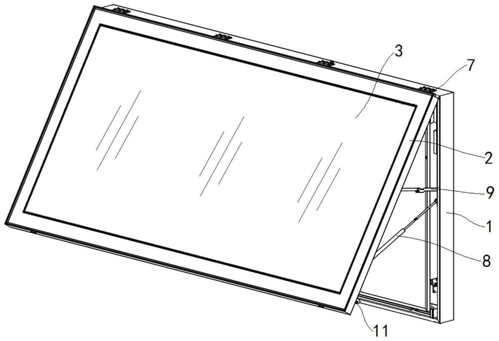 Outer frame of advertising lamp box