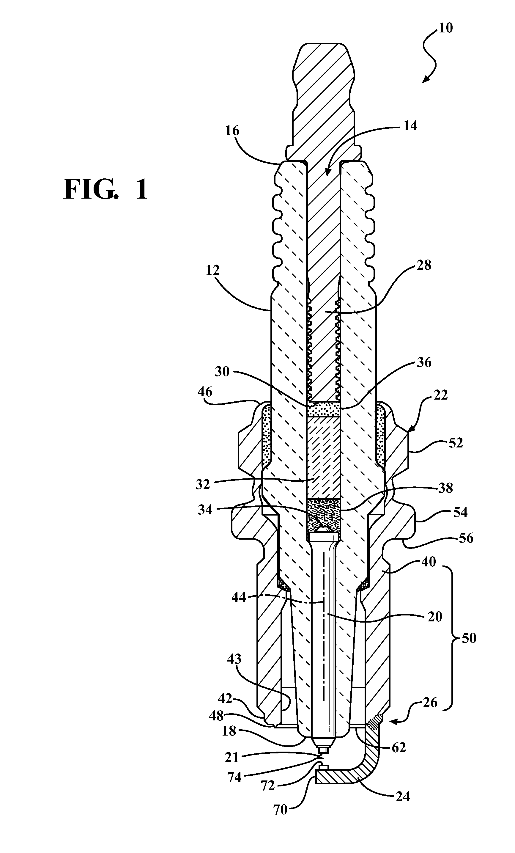 Spark ignition device for an internal combustion engine, metal shell therefor and methods of construction thereof