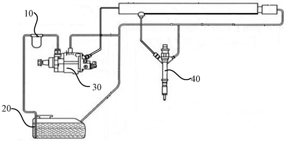 Engine fuel filter, fuel system and fault detection device