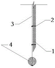Rolling ball type concrete pouring structure and method for overground large special-shaped stiff column