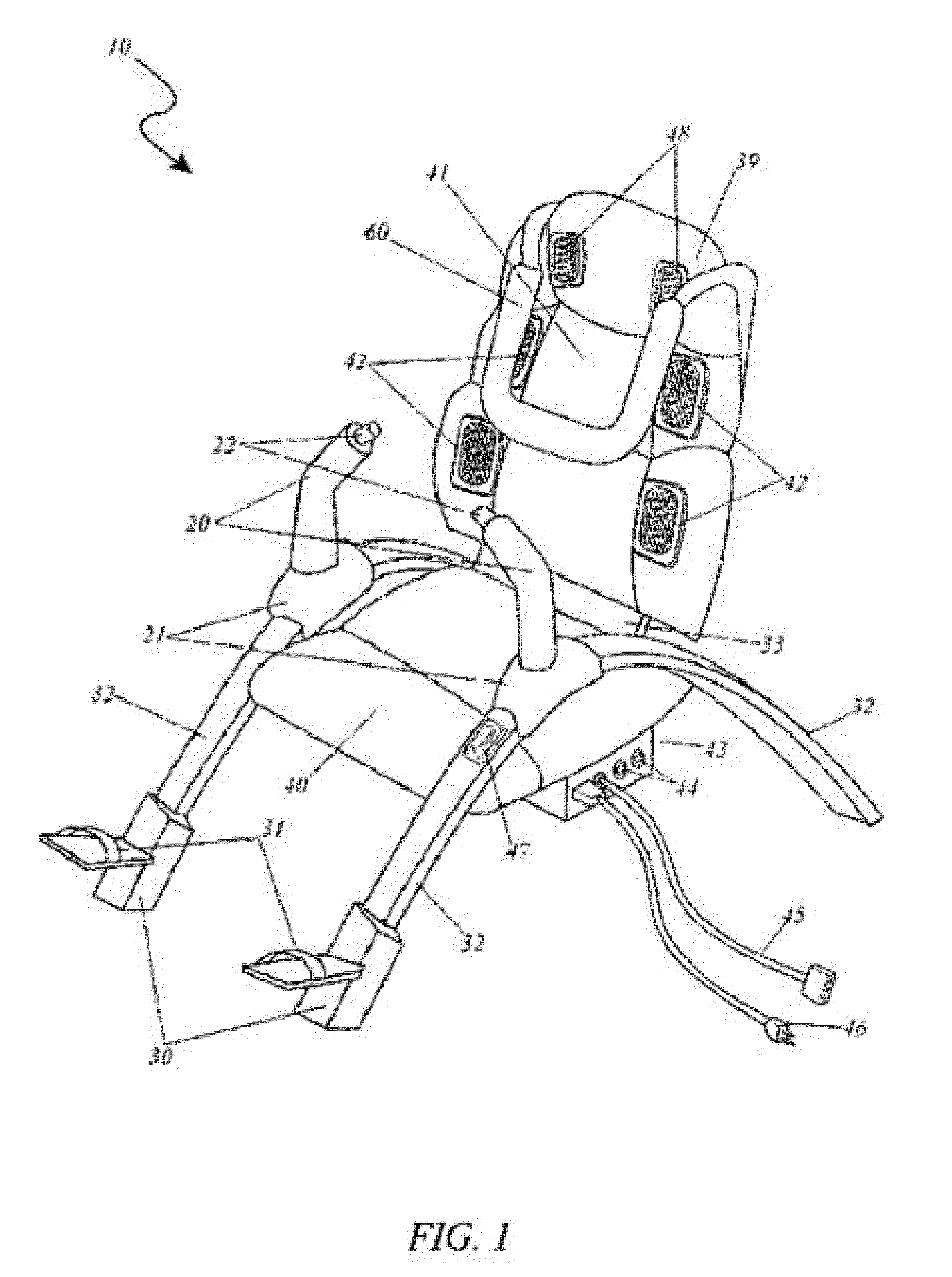 Exercise and video game chair