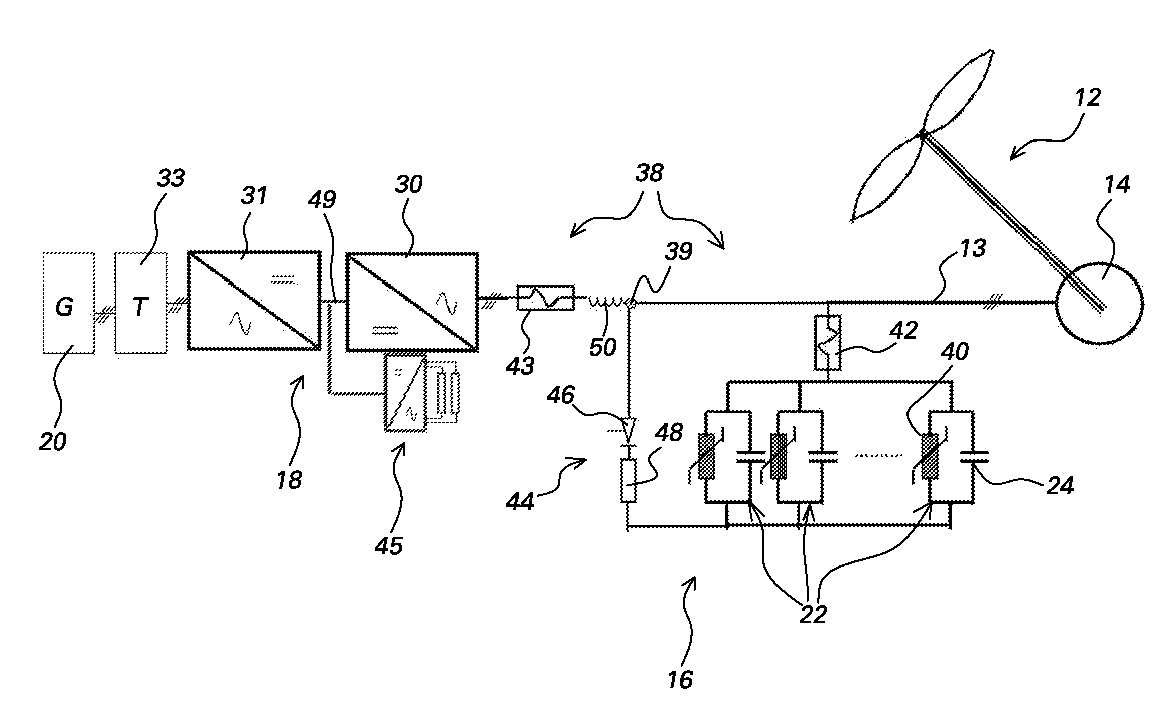 Electric power generation with magnetically geared machine