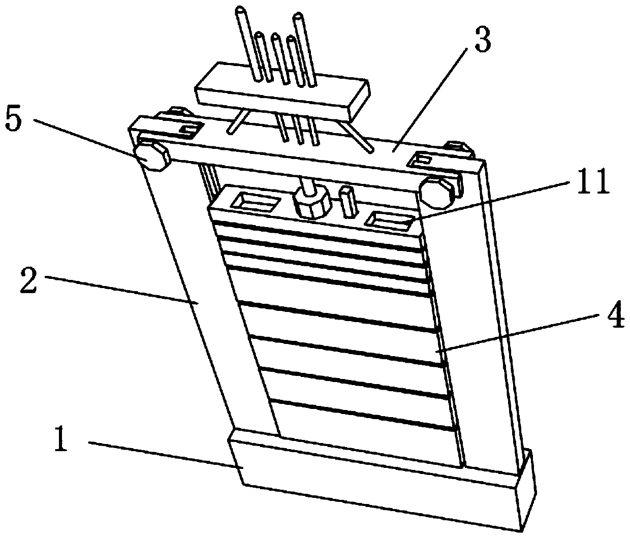 Counter weight block joint type taking-out type elevator counter weight device