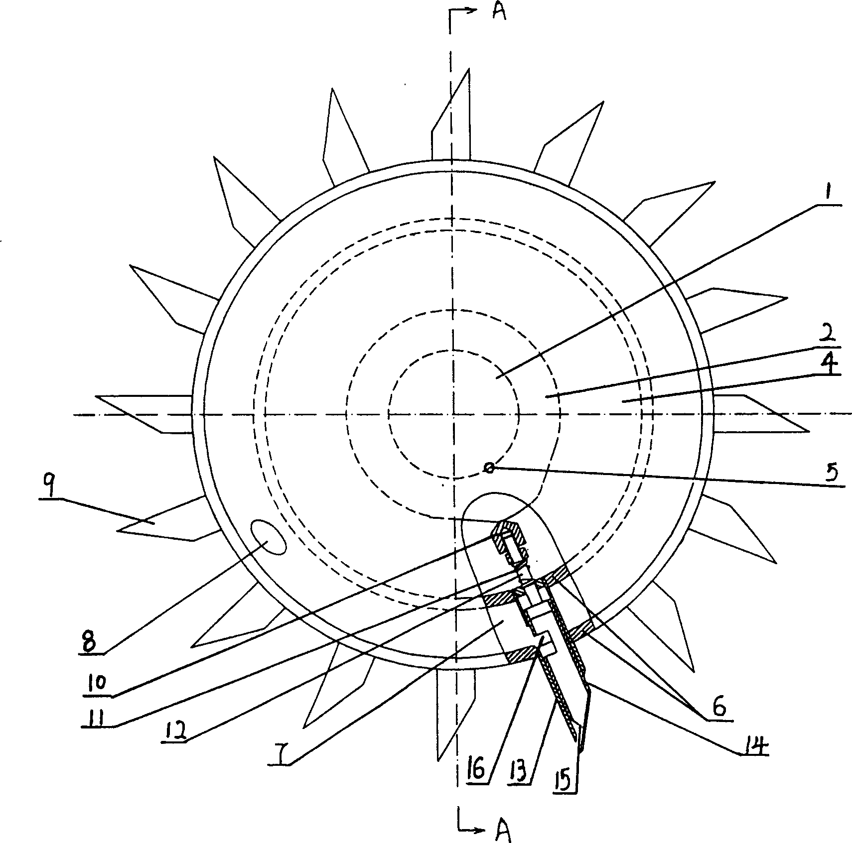 Steering wheel type cavitation seeder