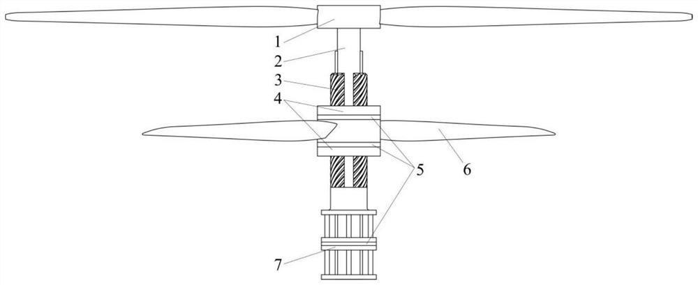 A coaxial co-rotating propeller with variable phase difference