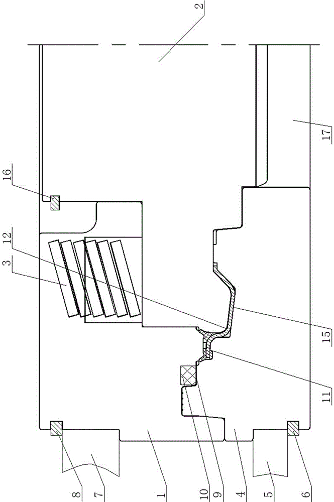 Transmission rubber piston mold and method for preparing transmission rubber piston with the mold