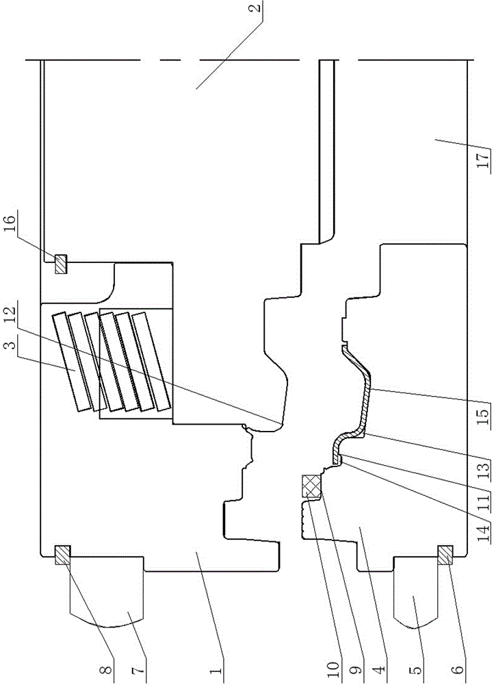 Transmission rubber piston mold and method for preparing transmission rubber piston with the mold