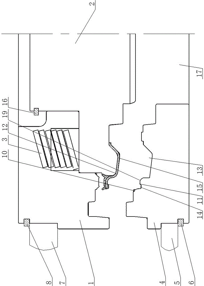 Transmission rubber piston mold and method for preparing transmission rubber piston with the mold