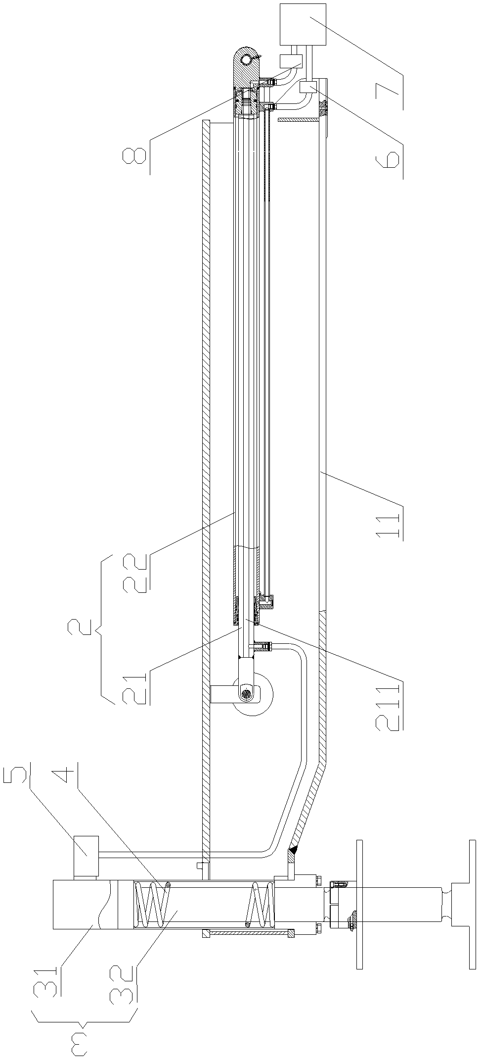 Telescopic support leg device and engineering machinery