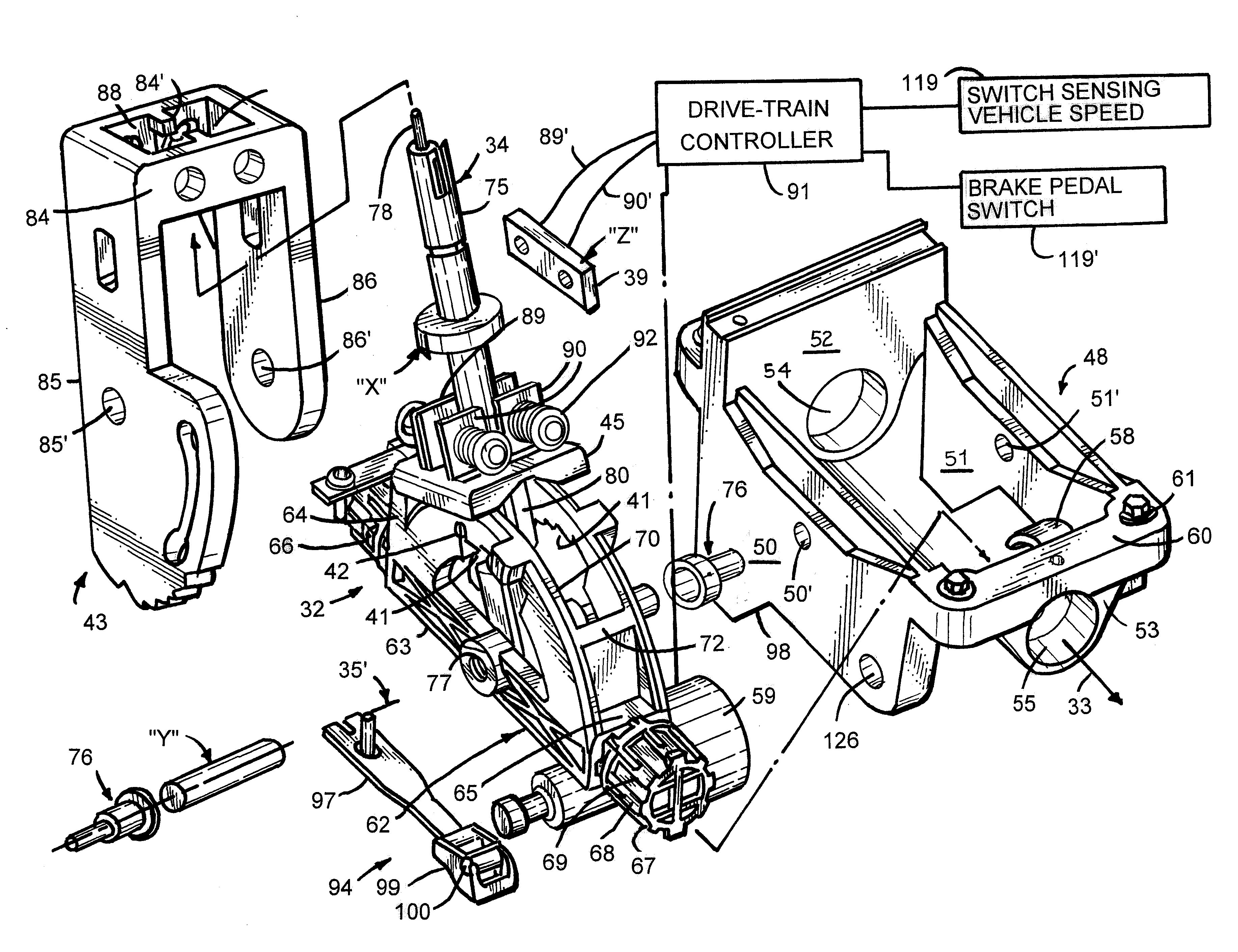 Shifter with park lock and neutral lock device