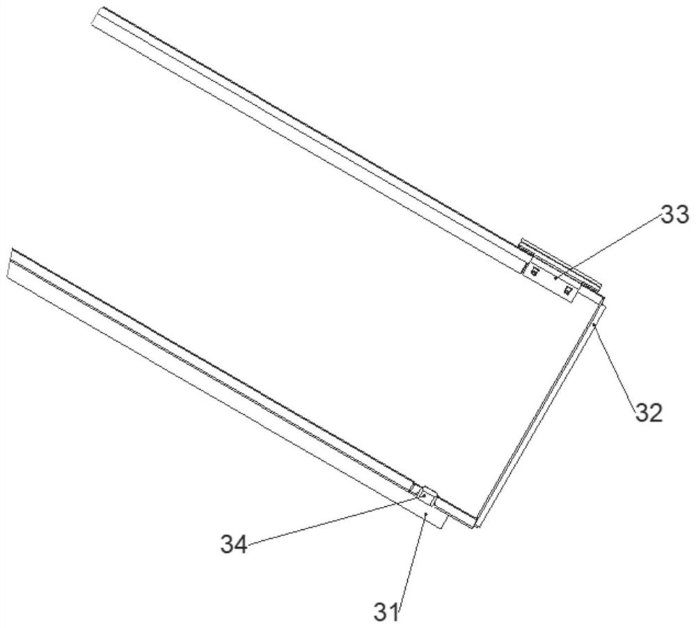 Integral turnover type car roof for railway sealed transportation of long and large goods