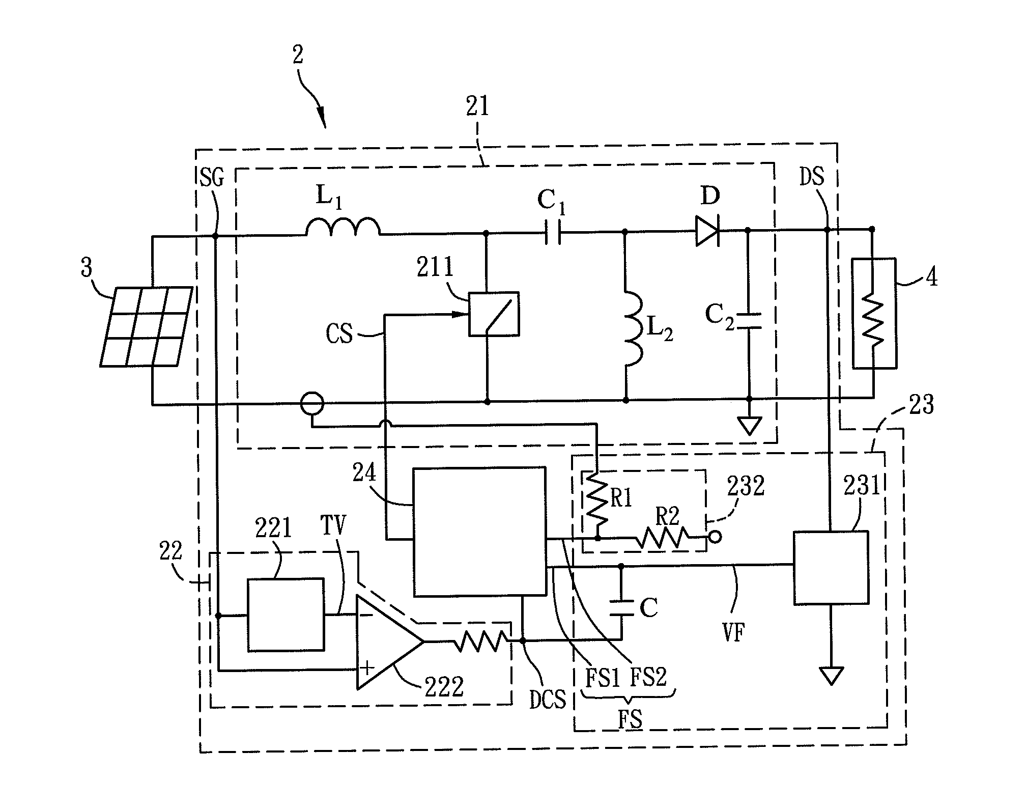 Control circuit and tracking method of maximum power