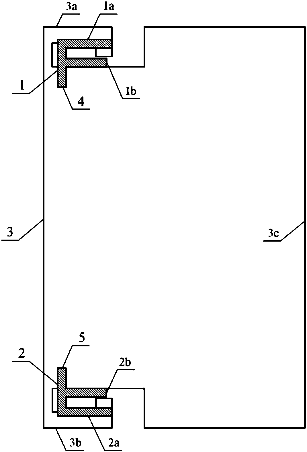 Mobile terminal broadband MIMO dual-antenna assembly