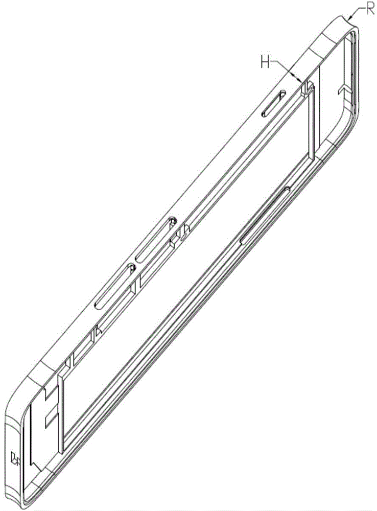 Housing of mobile terminal, and manufacturing method for same