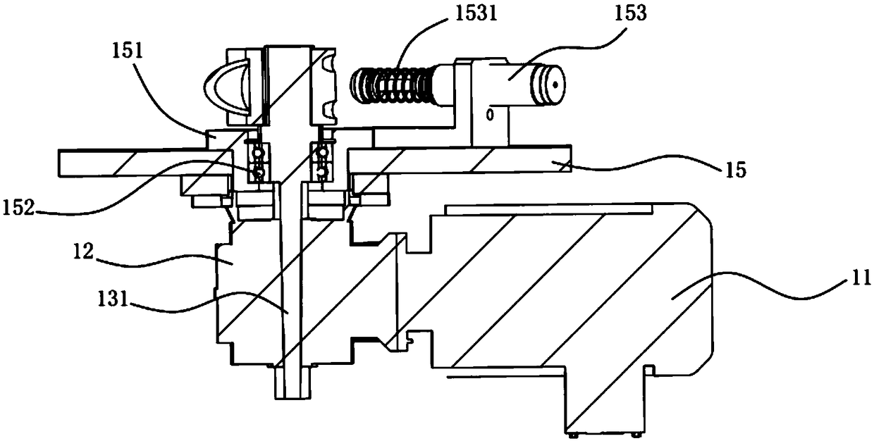 Material taking mechanism