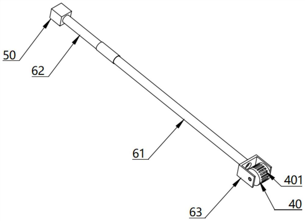 On-line measurement structure of traction roller speed and wear