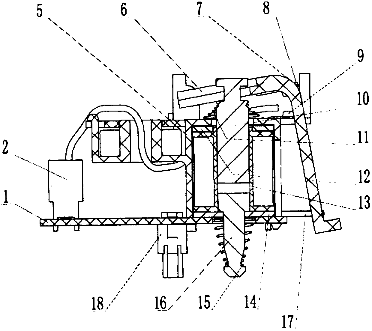 Electromechanical tripping device suitable for leakage protector