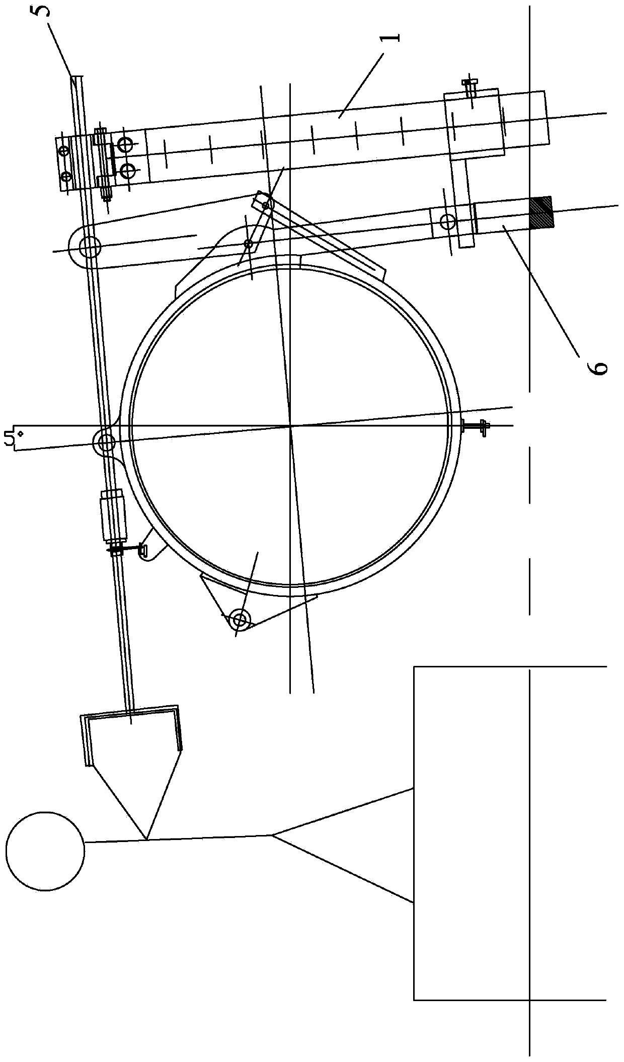 Large ship deck machinery brake structure based on locating device and application method