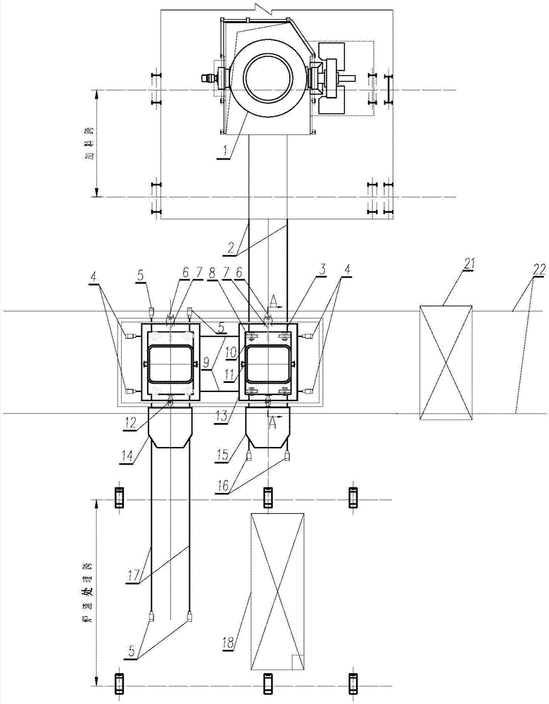 Steel refining furnace slag ladle translation system and process