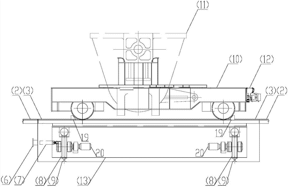 Steel refining furnace slag ladle translation system and process