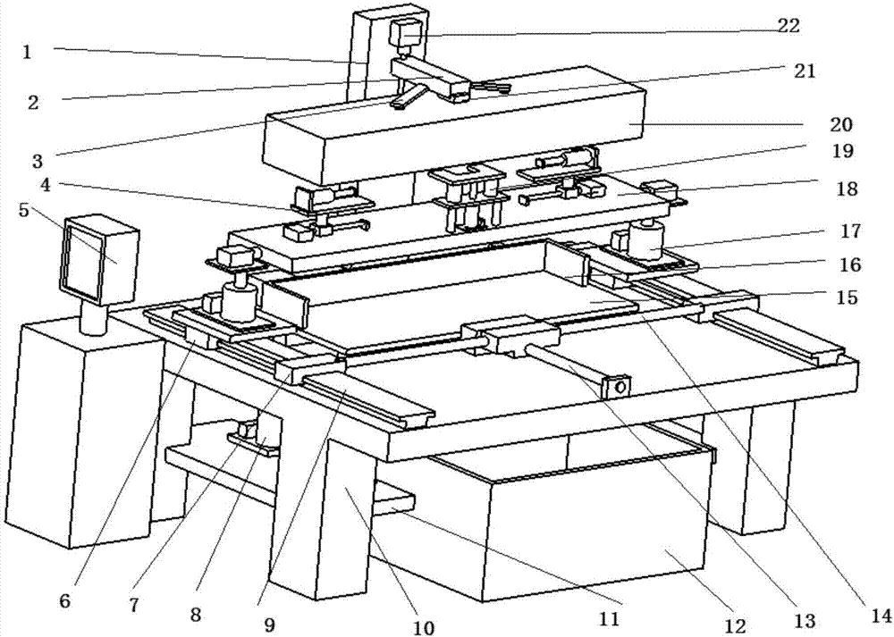 Turnover coding machine for automobile part