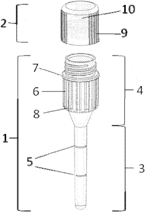Nucleic acid amplification and detection reaction tube