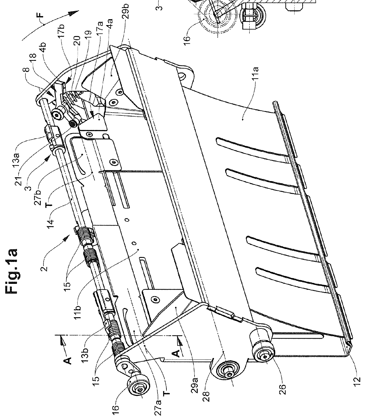 Device and method for separating product parts of a multi-part product