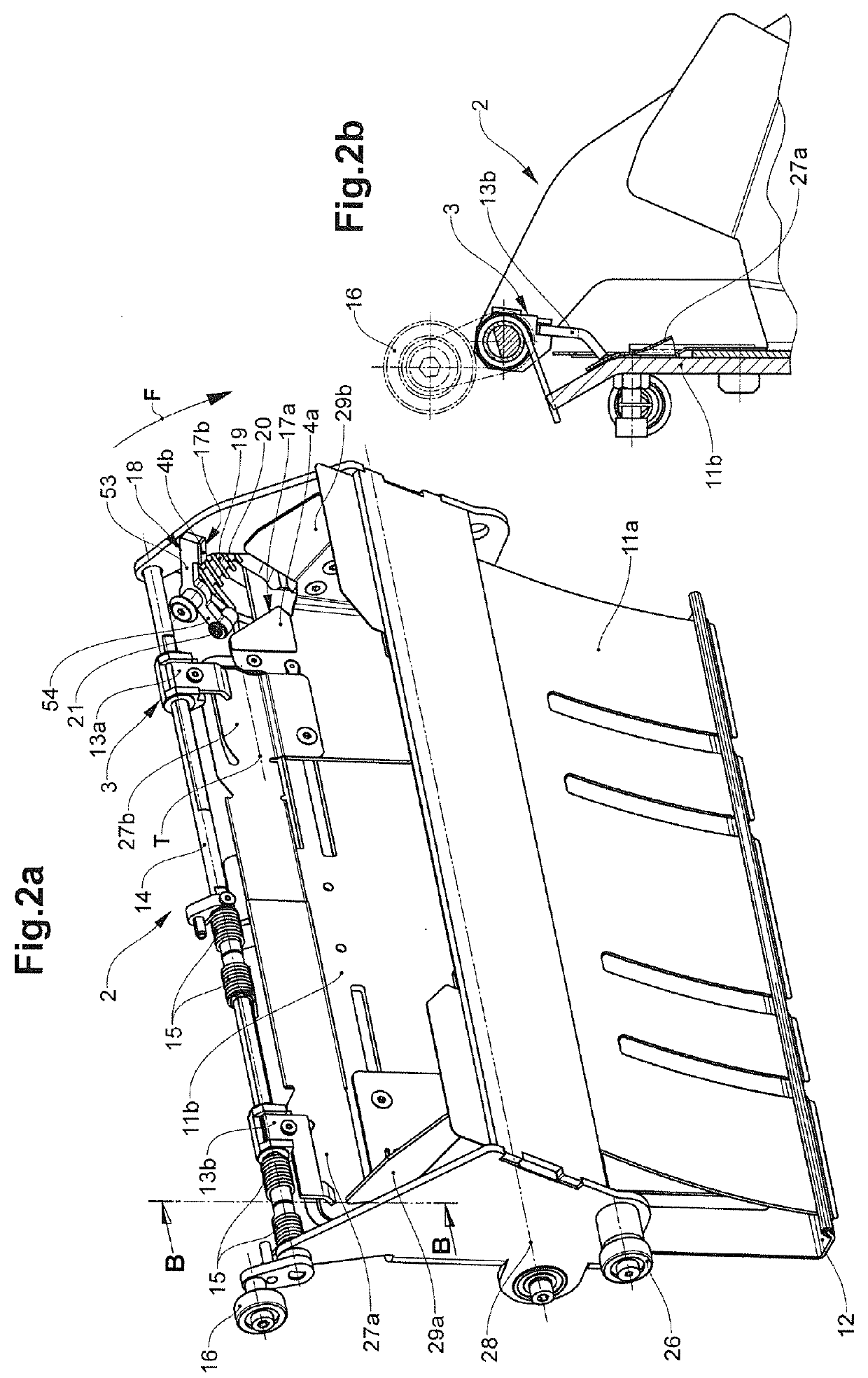 Device and method for separating product parts of a multi-part product