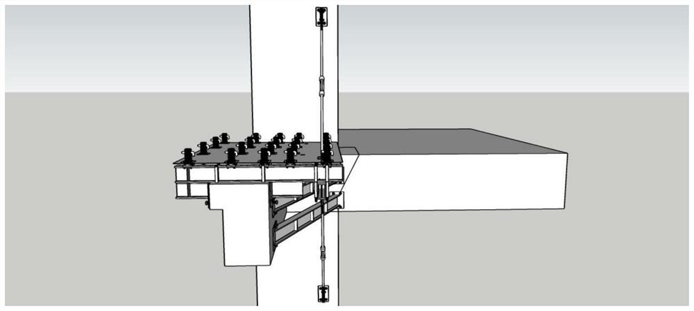 Platform vertical rod base