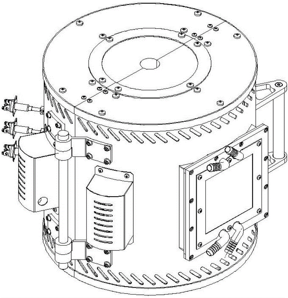 High-temperature electric furnace provided with optical measurement channel