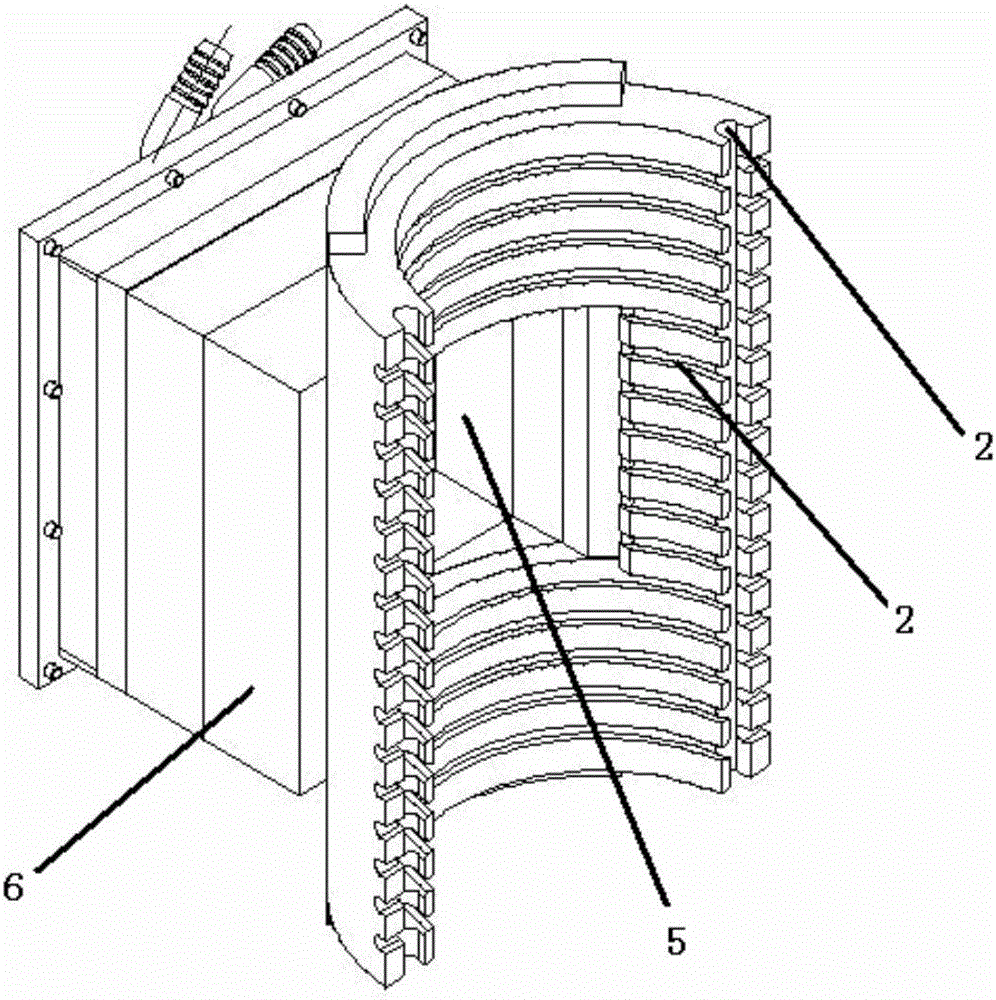 High-temperature electric furnace provided with optical measurement channel