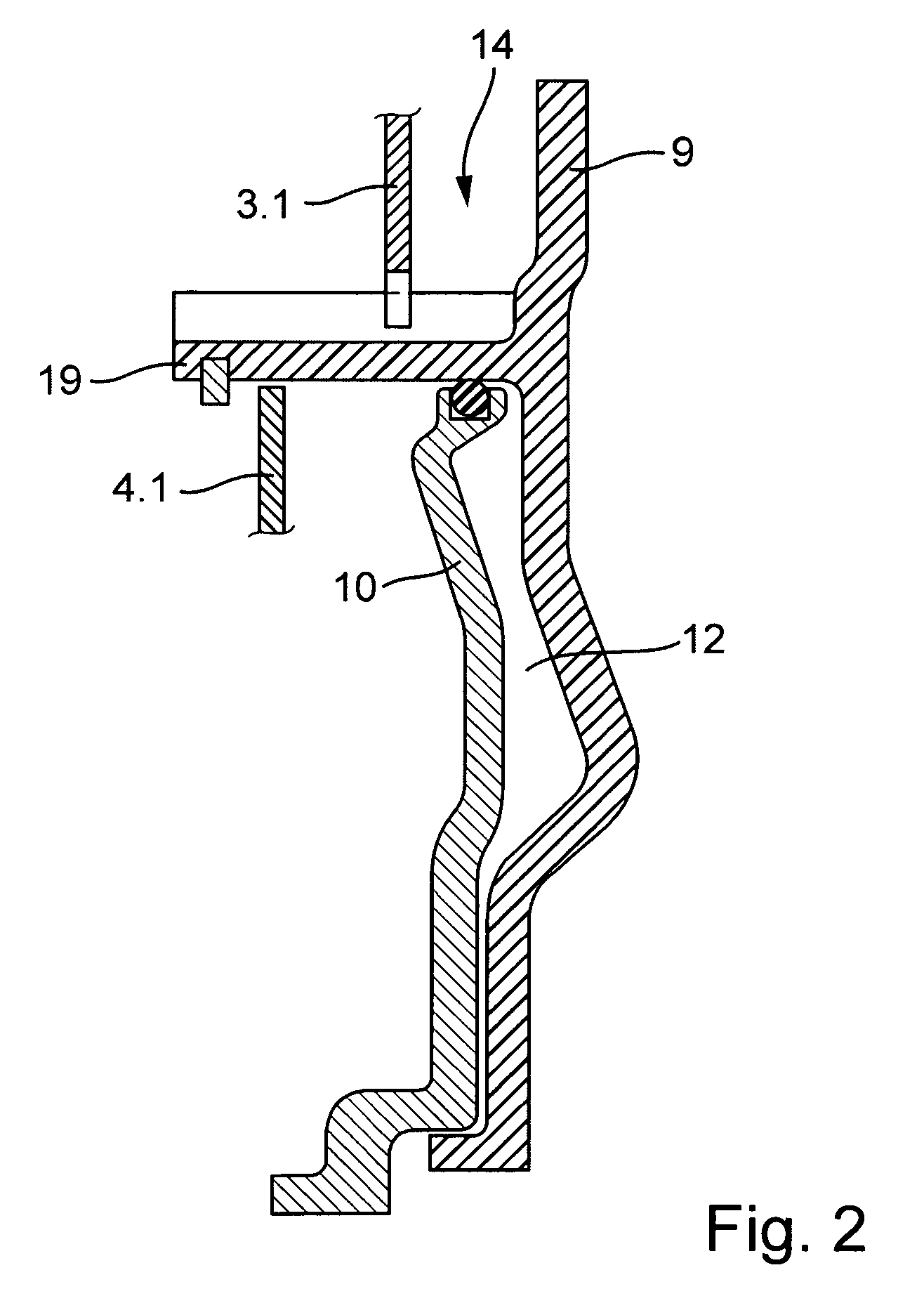 Piston assembly and a force transfer device, particularly a force transfer device with a piston assembly