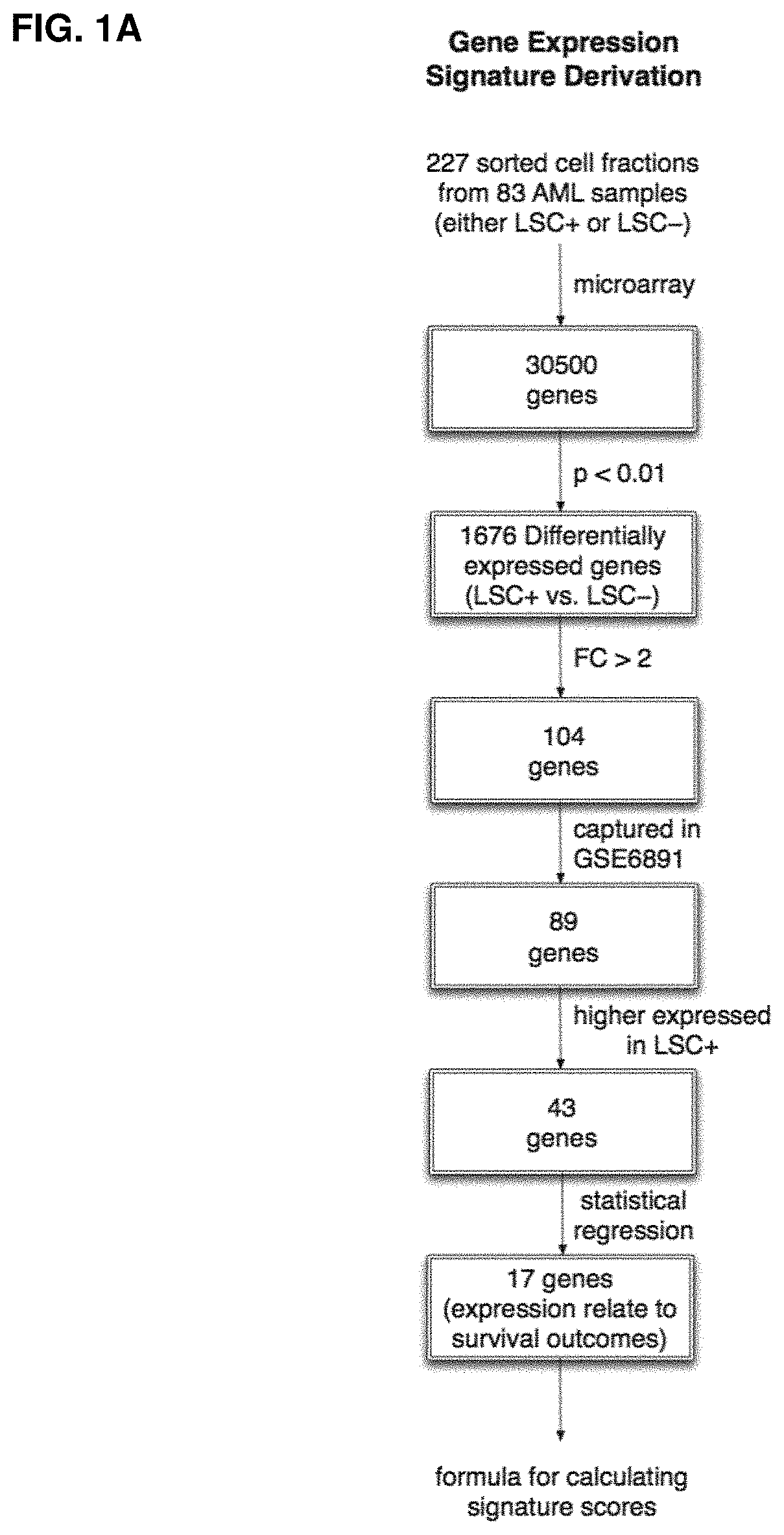 Method for identifying high-risk AML patients