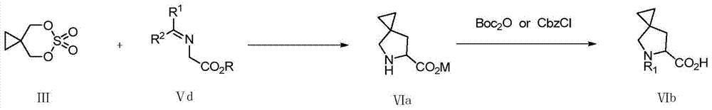 The synthetic method of 5-azaspiro[2.4]heptane-6-carboxylic acid derivative