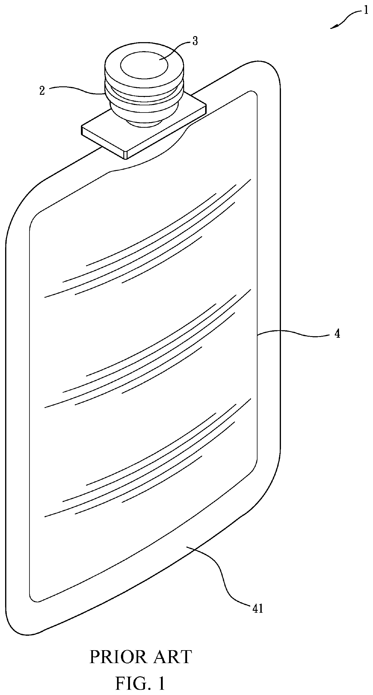 Connector structure of ink pouch