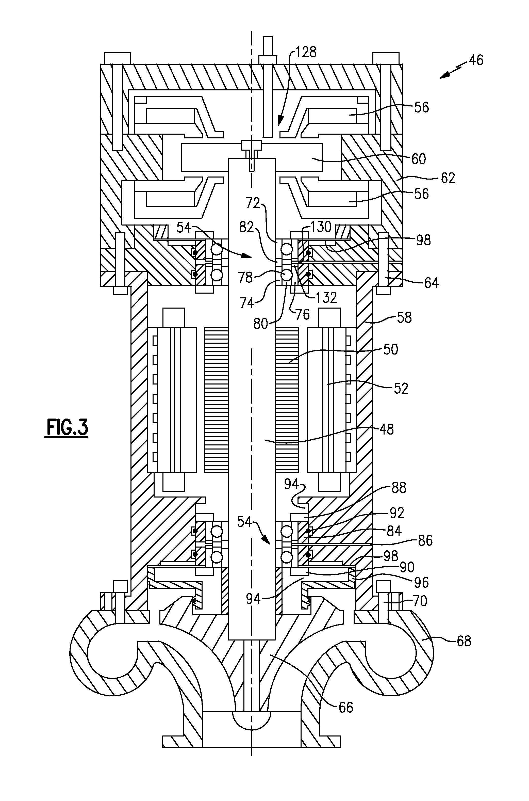 Hybrid bearing turbomachine