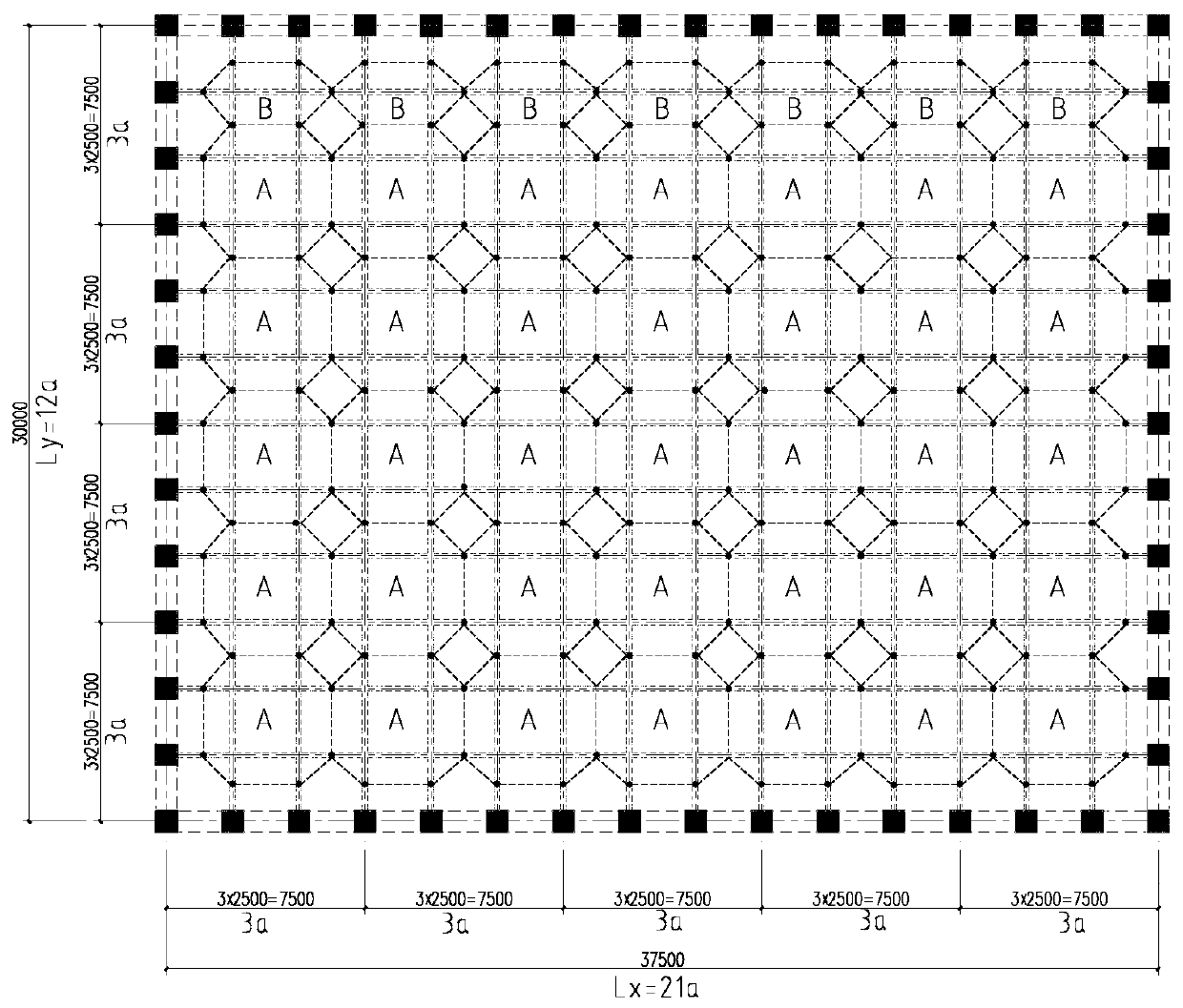 Multi-layer and large-span assembly-type orthogonal and vertical assembly-type concrete space grid box structure and manufacturing method