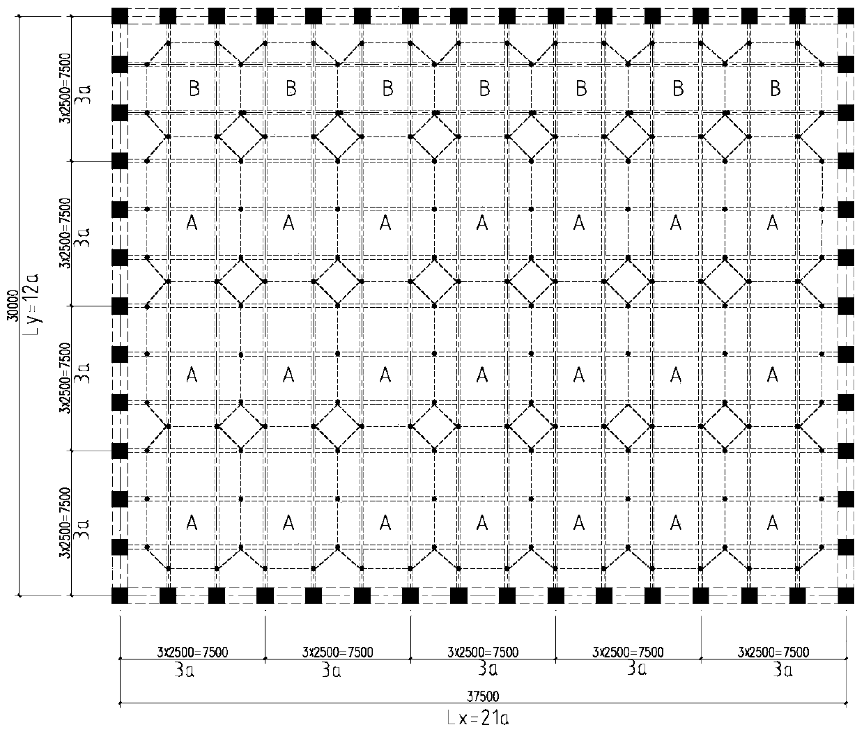 Multi-layer and large-span assembly-type orthogonal and vertical assembly-type concrete space grid box structure and manufacturing method