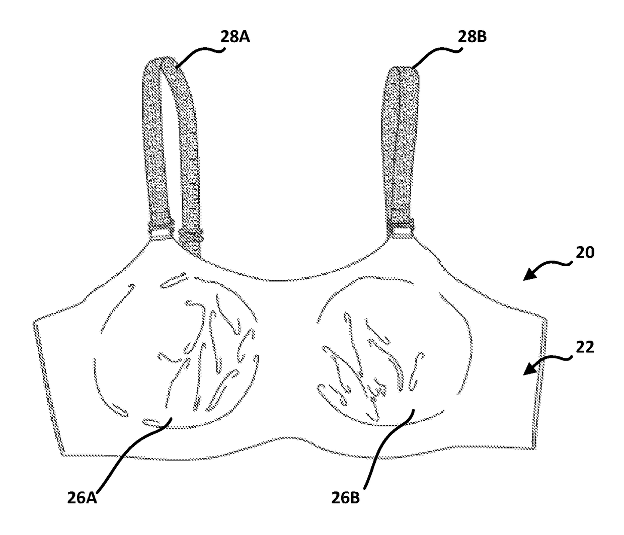 Reversible upper-body support garment