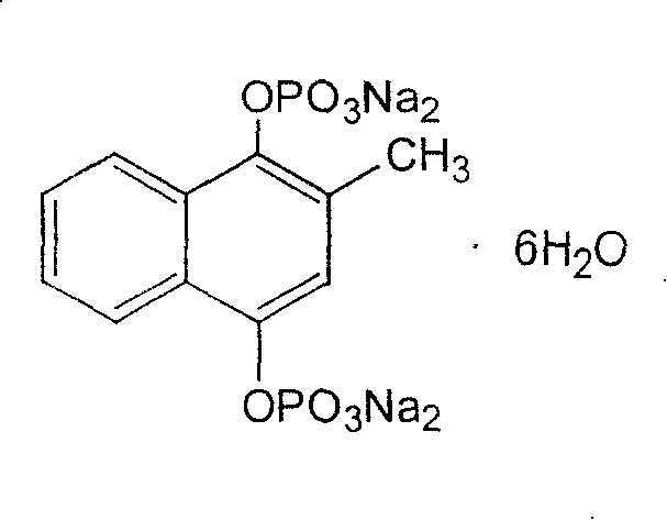 Sodium menadiol diphosphate ester and its pharmaceutical formulation