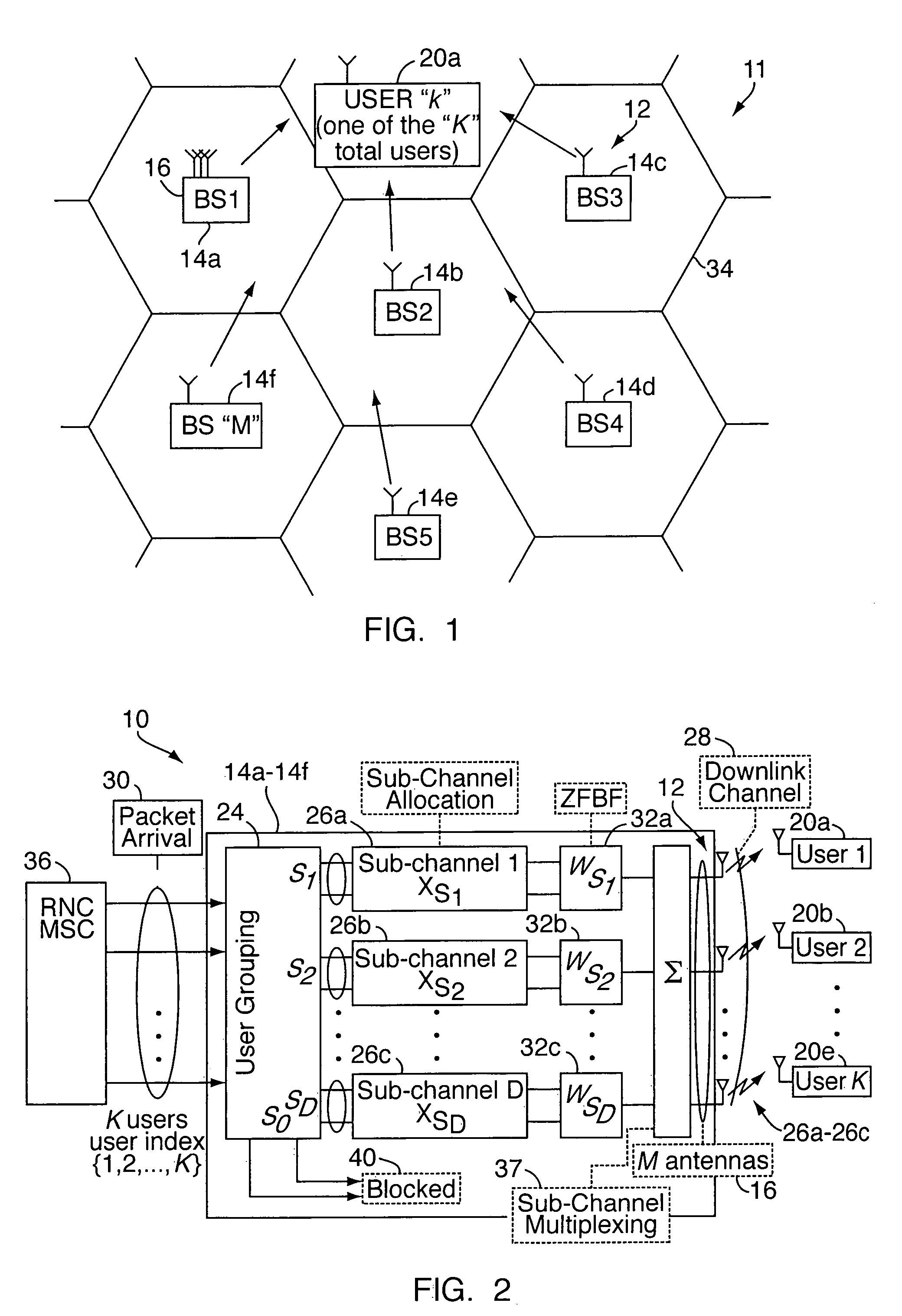 Method of grouping users to reduce interference in MIMO-based wireless network