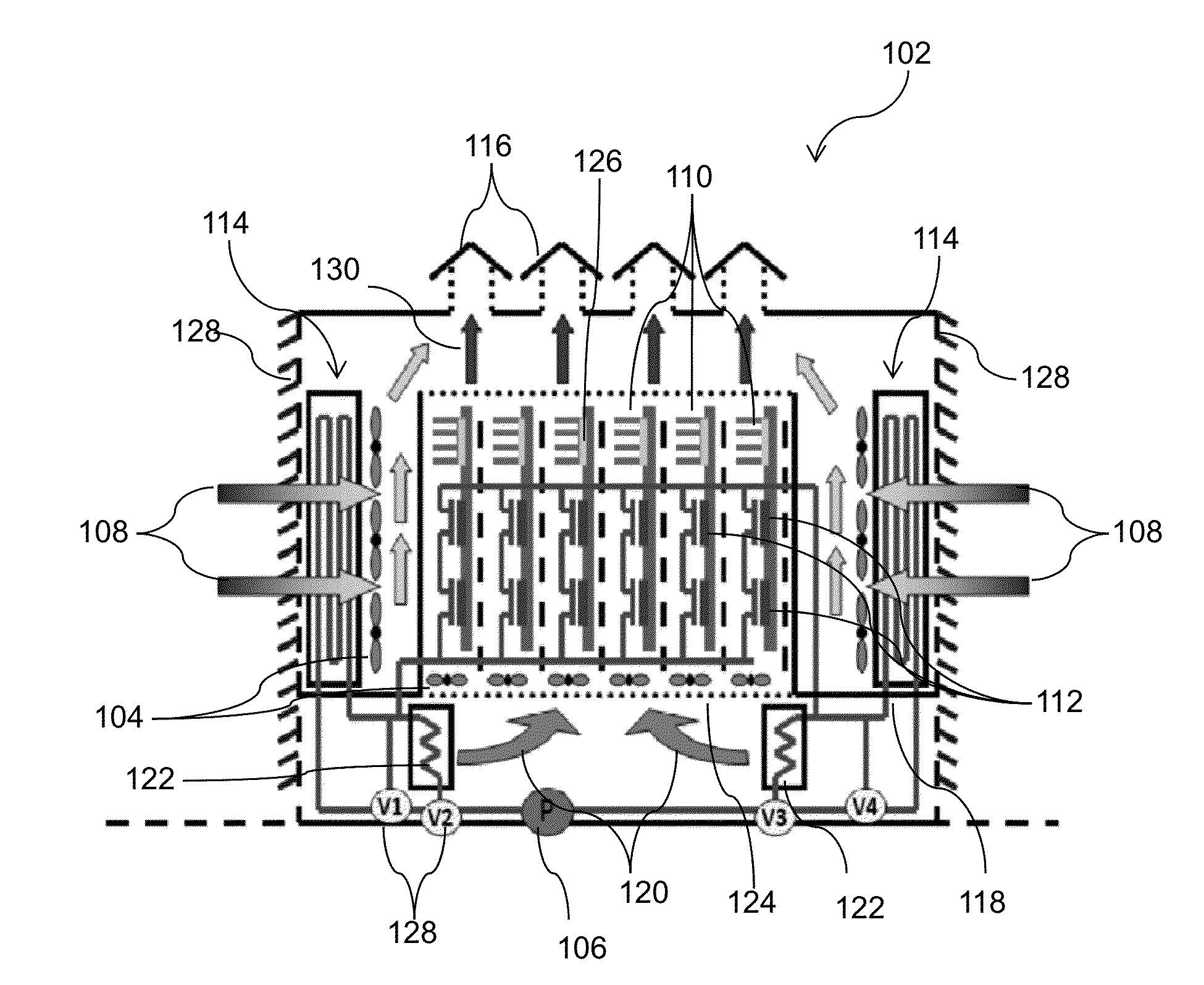 Server cooling system without the use of vapor compression refrigeration