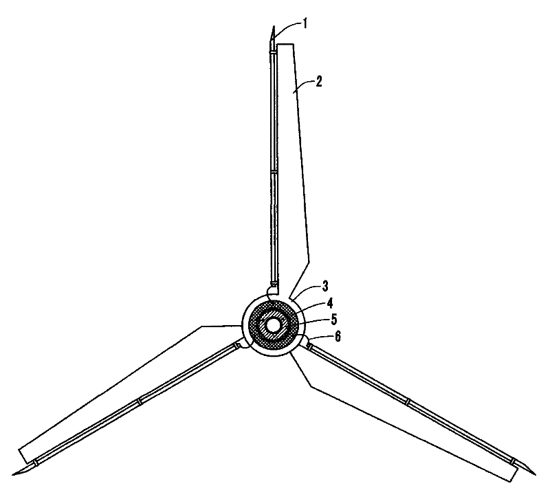 Toothed disc type wind power generation lightning arrester