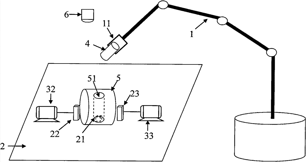 Device and method for realizing axle hole assembly by utilizing flexibility of robot