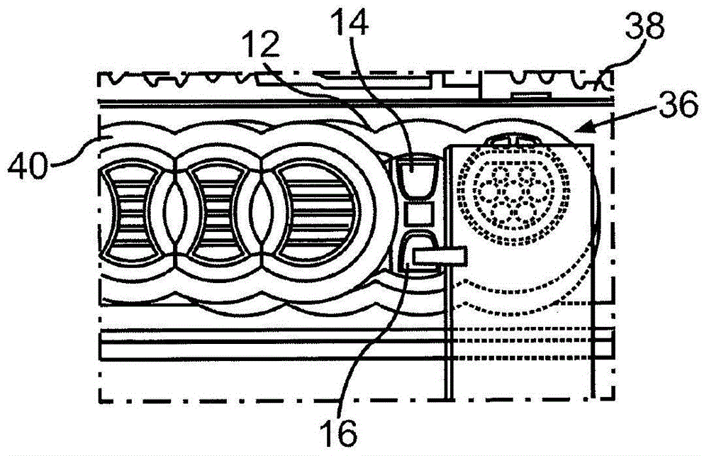 Coupling device for an electrical system of a vehicle and method for operating the coupling device with a radio key