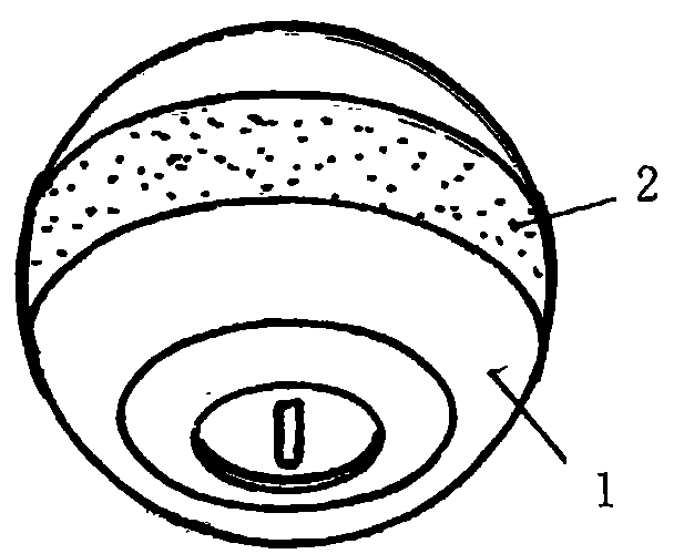 Spherical door lock handle