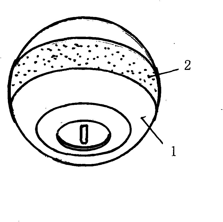 Spherical door lock handle