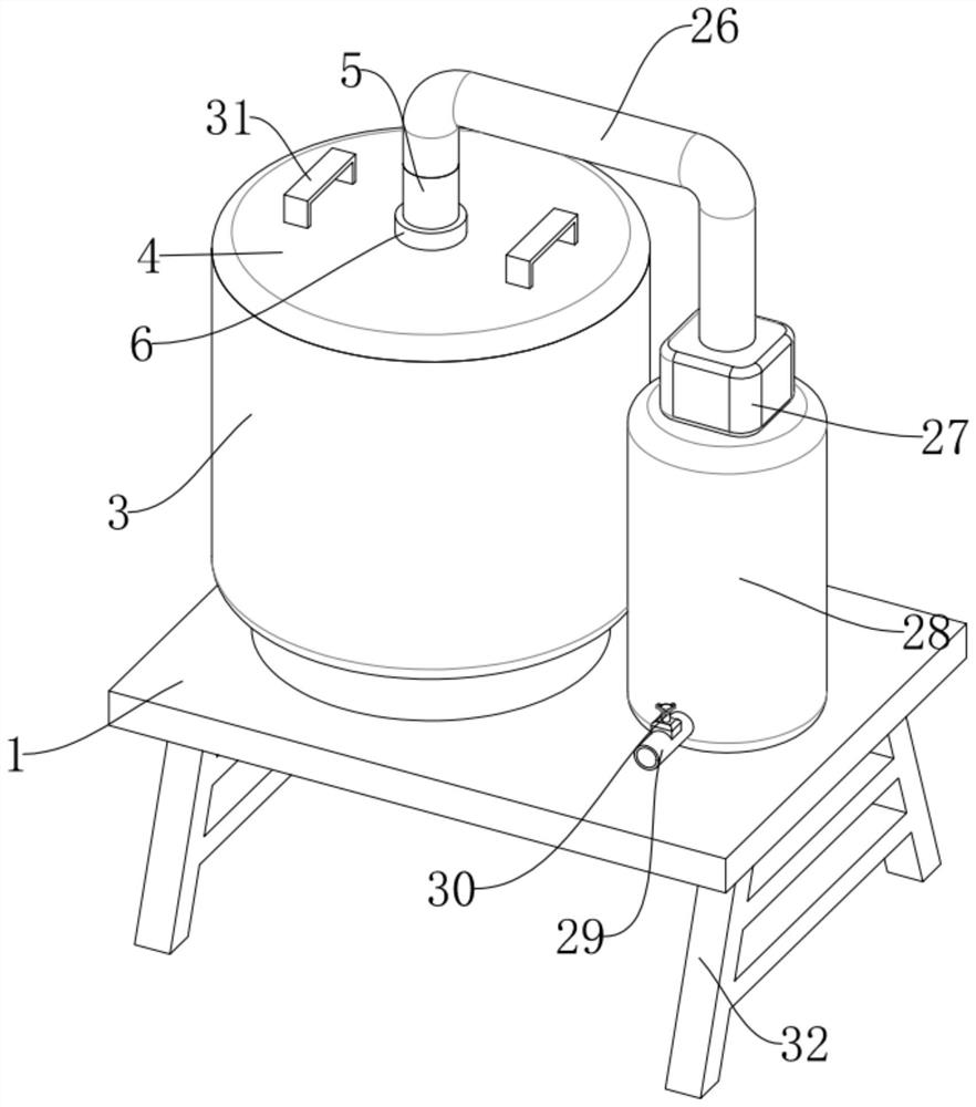 Concentrated water desalting and decarbonizing device